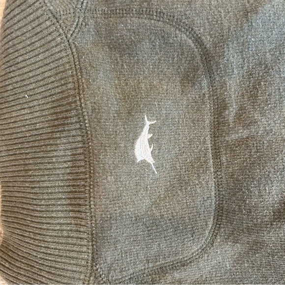 Tommy Bahama Mens XXL Olive Green Half-Zip Sweater PERFECT CONDITION - Picture 9 of 13